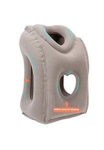 Aufblasbares Nackenkissen mit Eigenem Logo zum Schlafen gegen Nacken- und Schulterschmerzen Aufblasbares Reisekissen für Flugzeuge - Product Image 6