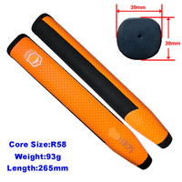 Pegangan Pater Jumbo PU ukuran standar Super ringan untuk stik Golf kustom Logo OEM & warna