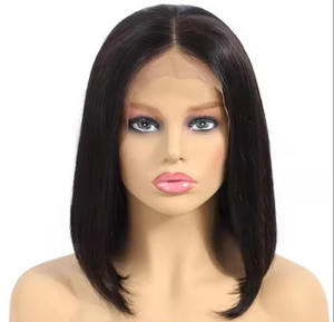 Perruque Bob Afro Kinky Curly HQ Mixed Proc Discount, cheveux vietnamiens bruts, perruques à dentelle frontale, sans colle, dentelle suisse HD, perruque frontale - Product Image 3