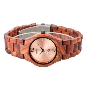 Factory New Style Ready for Ship Movement Wood Quartz Watch High Quality for Gifts Lady Women Wood Mechanical Watches - Product Image 1