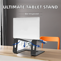 Dudukan Laptop Vertikal Portabel yang Dapat Disesuaikan, Lipat, dari Aluminium, Penyangga Tablet & Notebook, Fabrikasi Plat Logam yang Dicetak & Dilipat