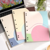 Carnet à spirales A4, reliure à colle froide, pages intérieures personnalisées, couverture bleue
