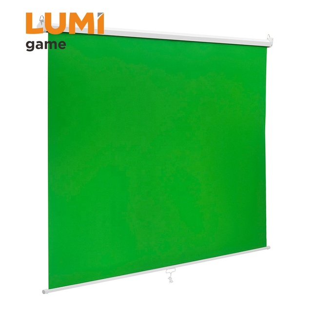 BGS02-92 92'' Wall-Mounted Green Screen Backbrop Tripod Stand Collapsible Chromakey Background