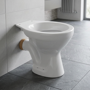 WC compact européen en céramique avec siphon en P, cuvette de toilettes de luxe de style anglo-indien - Product Image 6
