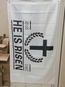 Biểu Ngữ Cờ Jesus The Way Truth Life Chất Lượng Cao 100% POLYESTER 3X5Feet Với Hai Vòng Khuyên - Product Image 4