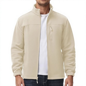 2026 New Arrival Men's Micro Polar Fleece <b>Jacket</b> Winter Sports Outdoor Windproof Warm Elastic Cuff Stand Collar Pattern - Product Image 1