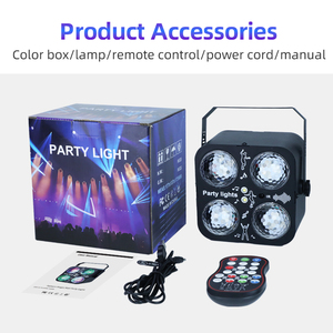 Led giai đoạn nhấp nháy đèn DJ Disco bóng ánh sáng âm thanh kích hoạt điều khiển từ xa cho Xmas Club bar bên kỳ nghỉ giáng sinh đèn - Product Image 6