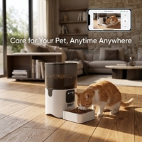 Distributeur automatique intelligent pour chats et chiens, écologique, moderne, solide, anti-fuite, en plastique, durable, portable, pour nourriture et eau