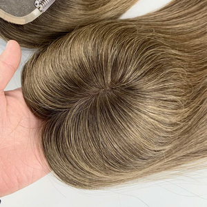<strong>100</strong>% Unprocessed Vietnamese Remy Virgin Hair Topper for Women Silk Base Closure Technique - Product Image 3