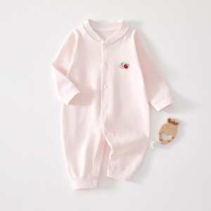 ชุดรอมเปอร์เด็กทารก 100% ผ้าฝ้าย ชุดคลานสำหรับเด็กแรกเกิด ฤดูใบไม้ผลิ ฤดูใบไม้ร่วง ชุดชั้นในไร้ตะเข็บ ชุดนอนลายการ์ตูน สำหรับเด็กทั้งชายและหญิง - Product Image 2