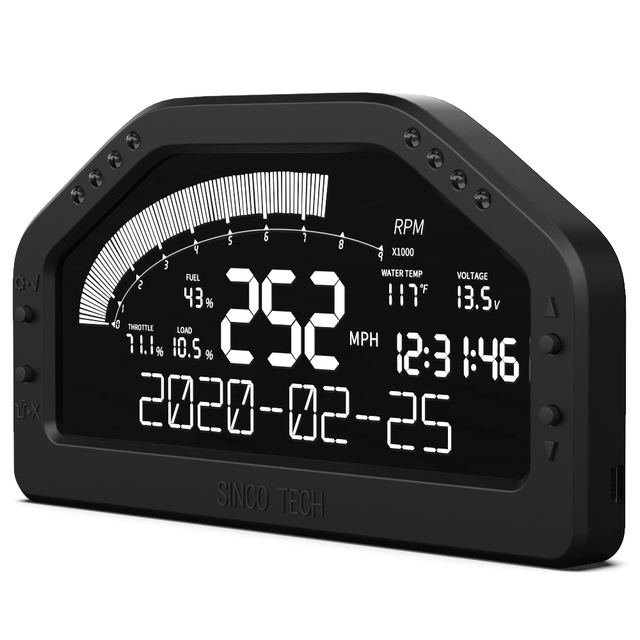 DO921 Car Dash Race Dashboard Race Display OBDll for Blue-tooth Multicolor Screen Gauges