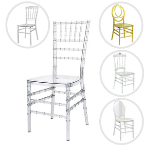 Chaise Chiavari transparente en PC, sans accoudoirs, idéale pour les événements en plein air, mariages, banquets, locations hôtelières - Product Image 3