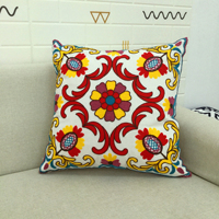 Housse de coussin décorative brodée, tricotée sur mesure, style Picasso, pour hôtel, canapé, salon