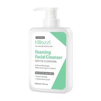 Nettoyant moussant pour le visage Hllozzi, niacinamide, acide hyaluronique, lavage doux du visage, nettoyage en profondeur, peaux normales à sèches, flacons pompe 200 ml
