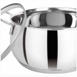 หม้อปรุงอาหารก้นสูงทำจากสแตนเลสก้นหนาและก้นหนาเหมาะสำหรับแกงกะหรี่สตูว์ - Product Image 1