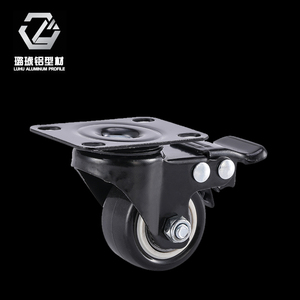 ลูฮู ล้ออะลูมิเนียมโปรไฟล์ รุ่น 50DC พร้อมเบรก สำหรับงานอุตสาหกรรมแบบเบา - Product Image 1