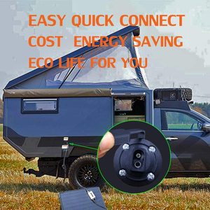 SAE Cáp Kết Nối, SAE Ổ Cắm Điện Lốp Cổng, Năng Lượng Mặt Trời Thời Tiết SAE Nhanh Chóng Kết Nối Năng Lượng Mặt Trời Bảng Điều Khiển Gắn Kết - Product Image 4