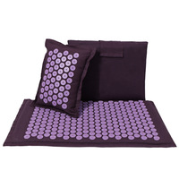 Tapis d'acupression de Massage du dos en Fiber de noix de coco naturelle écologique avec sac