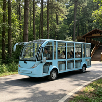 Transport écologique Mini bus à 20 passagers Respectueux de l'environnement Nouvelle énergie Nouveau bus Design de couleur Bus électrique de luxe
