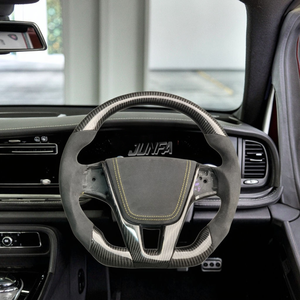 Volante de cuero personalizado <span class=keywords><strong>Volvo</strong></span> <span class=keywords><strong>C30</strong></span> S40 S60 Modificación de volante <span class=keywords><strong>deportivo</strong></span> de fibra de carbono para un rendimiento óptimo - Product Image 6