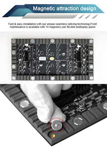 屋内P1.8P2 P2.5 P3 P4フレキシブルLEDモジュール超薄型曲面シリンダーコラムアニメーションとグラフィック表示機能付き - Product Image 3