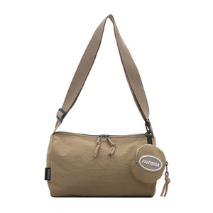 Bolso Cruzado de Alta Calidad para Mujer <span class=keywords><strong>con</strong></span> Mini Bolsa Extraíble, Sistema de Almacenamiento Doble, Superficie Texturizada y Tono Neutro Vintage - Product Image 1