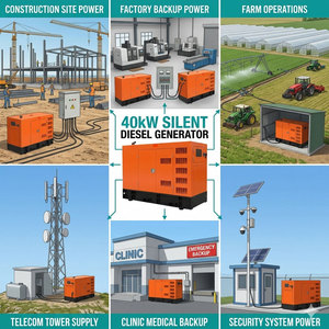 Meilleur prix pour un groupe électrogène de 40 kW 50 kVA 50/60 Hz, générateur diesel silencieux avec moteur Cummins et alternateur Stamford pour l'alimentation de secours industrielle - Product Image 6