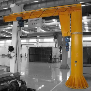 Workshop Motorized 360 Degrees electric Rotation 3T Jib Crane with swing arm