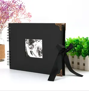 Небольшой свадебный Профессиональный фотоальбом на заказ, альбом для скрапбукинга, Детская Память 4x6, кожаная книга
