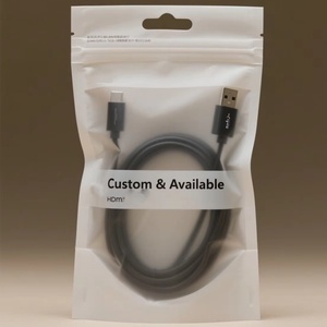 Bolsas de Embalaje de Plástico con Sellado Térmico en Tres Lados para Accesorios Electrónicos 3C, con Impresión Personalizada de Líneas de Datos - Product Image 1