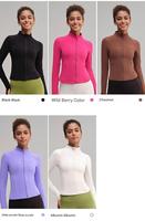 MAYYOUNG Bare Sense Yoga Top Slim Short Manteau de sport Femme Respirant Senior Fitness Yoga Vêtements