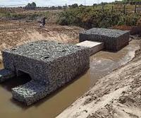 Gabion hexagonal soudé en Galfan pour mur en pierre 3x1x1m, maille tissée 100x120mm, panier de protection contre l'érosion côtière