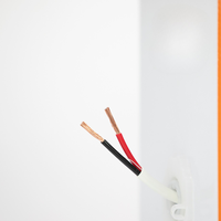 Câble de haut-parleur stéréo mural à faible bruit 0,75 mm 1,5 mm 2,5 mm 4,0 mm, 2 conducteurs, 38*0,16 mm, conducteur en cuivre OFC, gaine en PVC blanc CL2