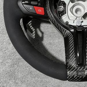 Volante Deportivo M de Fibra de Carbono y Gamuza para <span class=keywords><strong>BMW</strong></span> 328i F30 F36 F33 F10 F15 F36 F20 F06 M340i Z4 2016 <span class=keywords><strong>320i</strong></span> F80 X5 X7 - Product Image 2