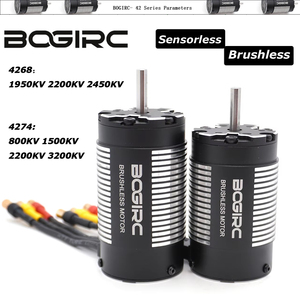Moteur sans balais sans capteur BOGIRC 4268 <span class=keywords><strong>4274</strong></span> 800/1500/<span class=keywords><strong>2200KV</strong></span> pour voiture RC 1/8 1/7, camion tout-terrain, buggy, monster Wltoys HSP - Product Image 2
