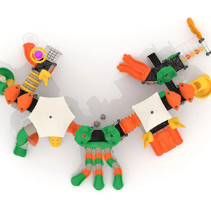 Kaiqi alta calidad gran tamaño al aire libre parque comercial productos de seguridad en el parque escolar para niños con tobogán y <span class=keywords><strong>Climer</strong></span> - Product Image 1