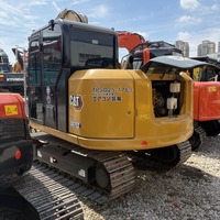 Mükemmel Caterpillar Cat308E2 Ekskavatör 7 Tonluk Kazıcı Hidrolik Başparmaklı İkinci El Ekskavatör Kullanılmış Japon Mini Ekskavatör Cat308