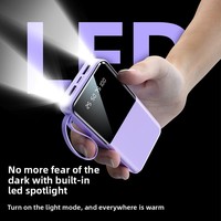 PORPIU grande banque de puissance 20000mAh en gros avec affichage LED et lampe de poche haute qualité 10W sortie Portable pour la charge
