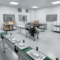 SZ-100 Hocheffiziente Vollautomatische SPS-gesteuerte Multifunktions-Horizontalverpackungsmaschine mit Abfüll-, Wickel- und Etikettierfunktion