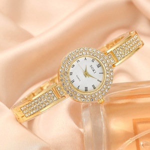 NW1406 5 pièces montre femme ensemble de bijoux mode ronde femmes montre strass collier boucles d'oreilles anneau ensemble - Product Image 3