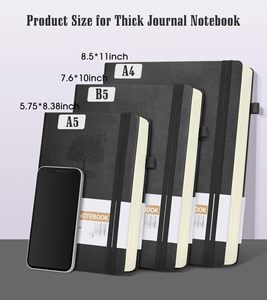 Personalized Notebook Custom logo Promotional A5 100 Sheets Journals Notebook PU Leather Hardcover Notebook with logo - Product Image 2
