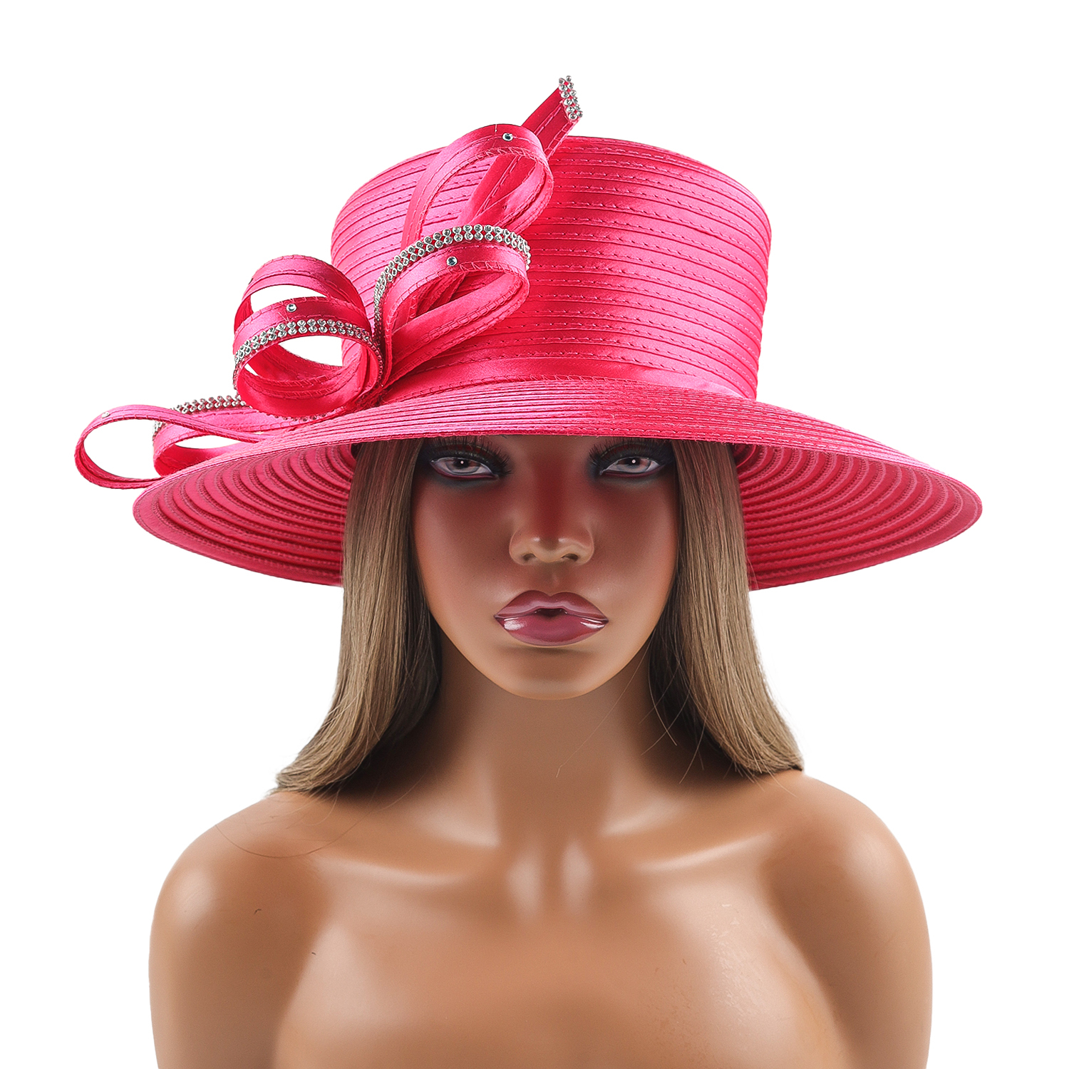 Elegant Hawaiian Rhinestone Fascinator Hat for Formal Events display picture 1