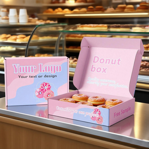 Cajas <span class=keywords><strong>de</strong></span> panadería <span class=keywords><strong>de</strong></span> lujo impresas personalizadas para donas, pasteles y pasteles | Embalaje <span class=keywords><strong>de</strong></span> regalo <span class=keywords><strong>de</strong></span> material reciclado ecológico - Product Image 1