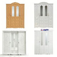Armoire en acier embossé avec porte imprimée, armoire métallique robuste avec casier intégré pour mobilier de mariage indien