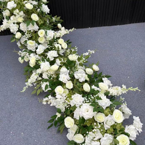 EG-S264 Fleurs d'allée de mariage, rose blanche et verte, hydrangea, arche de fond, décorations d'arche florale artificielle pour les événements, décoration de fête - Product Image 6