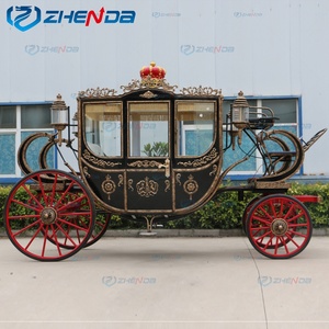 Carruaje Real Clásico de Lujo Blanco Personalizado Zhenda con Aire Acondicionado, Carruaje Eléctrico Europeo para Turismo, Henan - Product Image 2