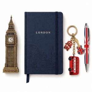Set de Regalo de Recuerdos Turísticos de París: Figura de Resina de la Torre Eiffel, Cuaderno, Llavero y Bolígrafo, Recuerdo de Viaje con Logotipo Personalizado - Product Image 5