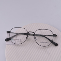 Gafas de Metal con Marco Circular Pequeño GEDIFAN, Gafas Modernas con Forma de Cara Favorecedora, Marco Negro, Disponibles al por Mayor