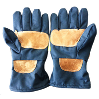 Gants professionnels de lutte contre les incendies, gants de sauvetage en aramide à 4 couches, sangle de poignet réfléchissante, flexibles, certifiés EN659 pour les situations d'urgence