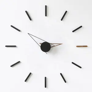 EMITDOOG מודרני קוורץ קיר קישוט שעוני בית, מודרני נורדי זול שעוני קיר מדבקת סלון דקור אמנות שעון